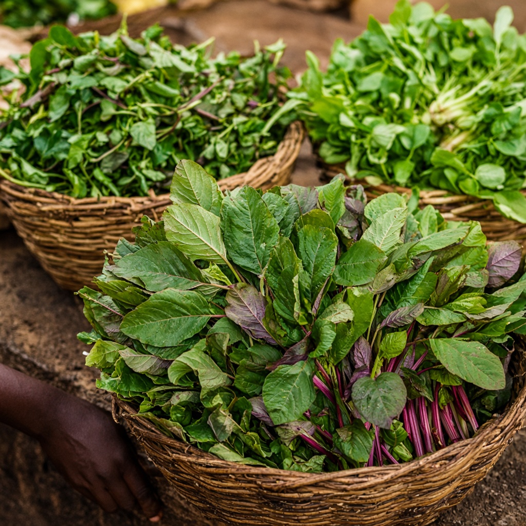 Récolte de légumes feuilles